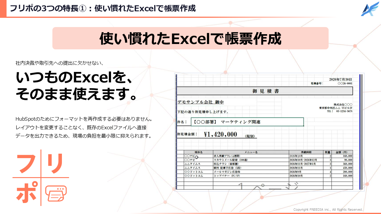 Three Features of Furipo (1): Create Reports Using the Familiar Excel Interface